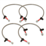 Acura Integra 1990-1993 Stainless Steel Braided Oil Brake Lines Silver - Parts Agent