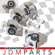 Acura Integra 1990-2001 / Honda Civic 1988-2000 / CRX 1988-1991 / Del Sol 1993-1997 Front Upper Control Arms Camber Kit Bushings Gunmetal - Parts Agent