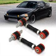 Acura Integra 1990-2001 / Honda Civic 1988-2000 / CRX 1988-1991 / Del Sol 1993-1997 Rear Control Arms Camber Kit Black (Version 2) - Parts Agent