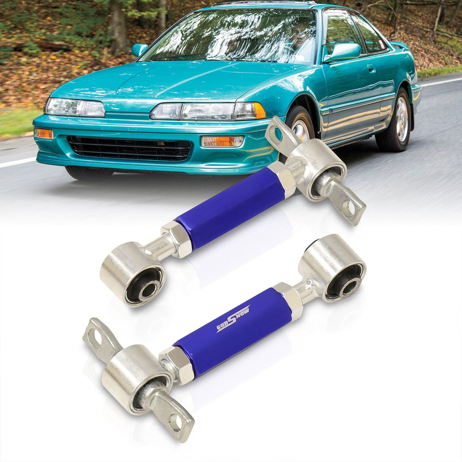Acura Integra 1990-2001 / Honda Civic 1988-2000 / CRX 1988-1991 / Del Sol 1993-1997 Rear Control Arms Camber Kit Blue - Parts Agent