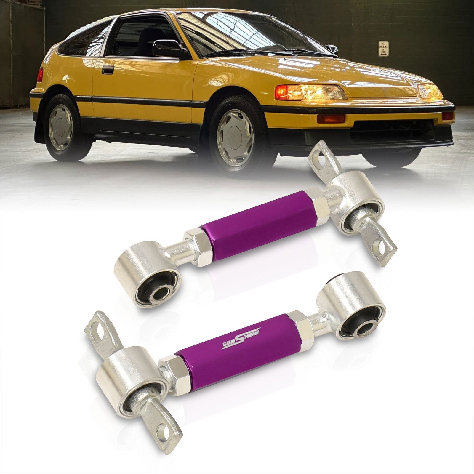 Acura Integra 1990-2001 / Honda Civic 1988-2000 / CRX 1988-1991 / Del Sol 1993-1997 Rear Control Arms Camber Kit Purple - Parts Agent