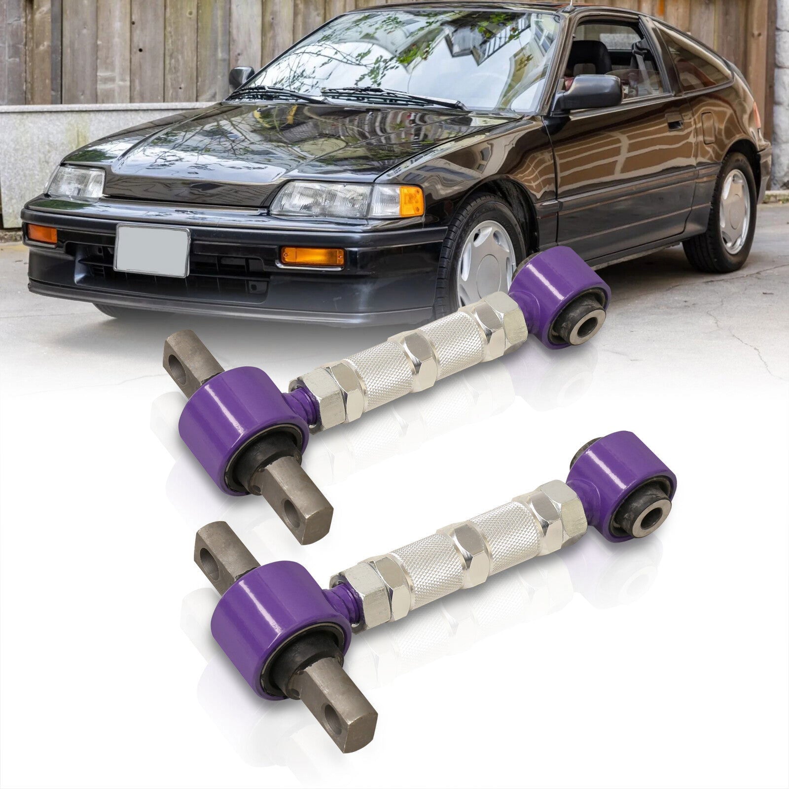 Acura Integra 1990-2001 / Honda Civic 1988-2000 / CRX 1988-1991 / Del Sol 1993-1997 Rear Control Arms Camber Kit Purple (Version 3) - Parts Agent