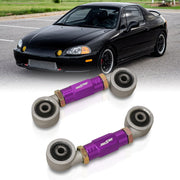 Acura Integra 1990-2001 / Honda Civic 1988-2000 / CRX 1988-1991 / Del Sol 1993-1997 Rear Control Toe Arms Kit Purple (Version 4) - Parts Agent