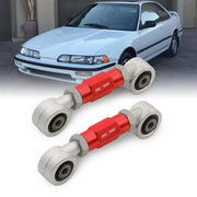 Acura Integra 1990-2001 / Honda Civic 1988-2000 / CRX 1988-1991 / Del Sol 1993-1997 Rear Control Toe Arms Kit Red (Version 4) - Parts Agent