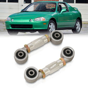 Acura Integra 1990-2001 / Honda Civic 1988-2000 / CRX 1988-1991 / Del Sol 1993-1997 Rear Control Toe Arms Kit Silver (Version 4) - Parts Agent