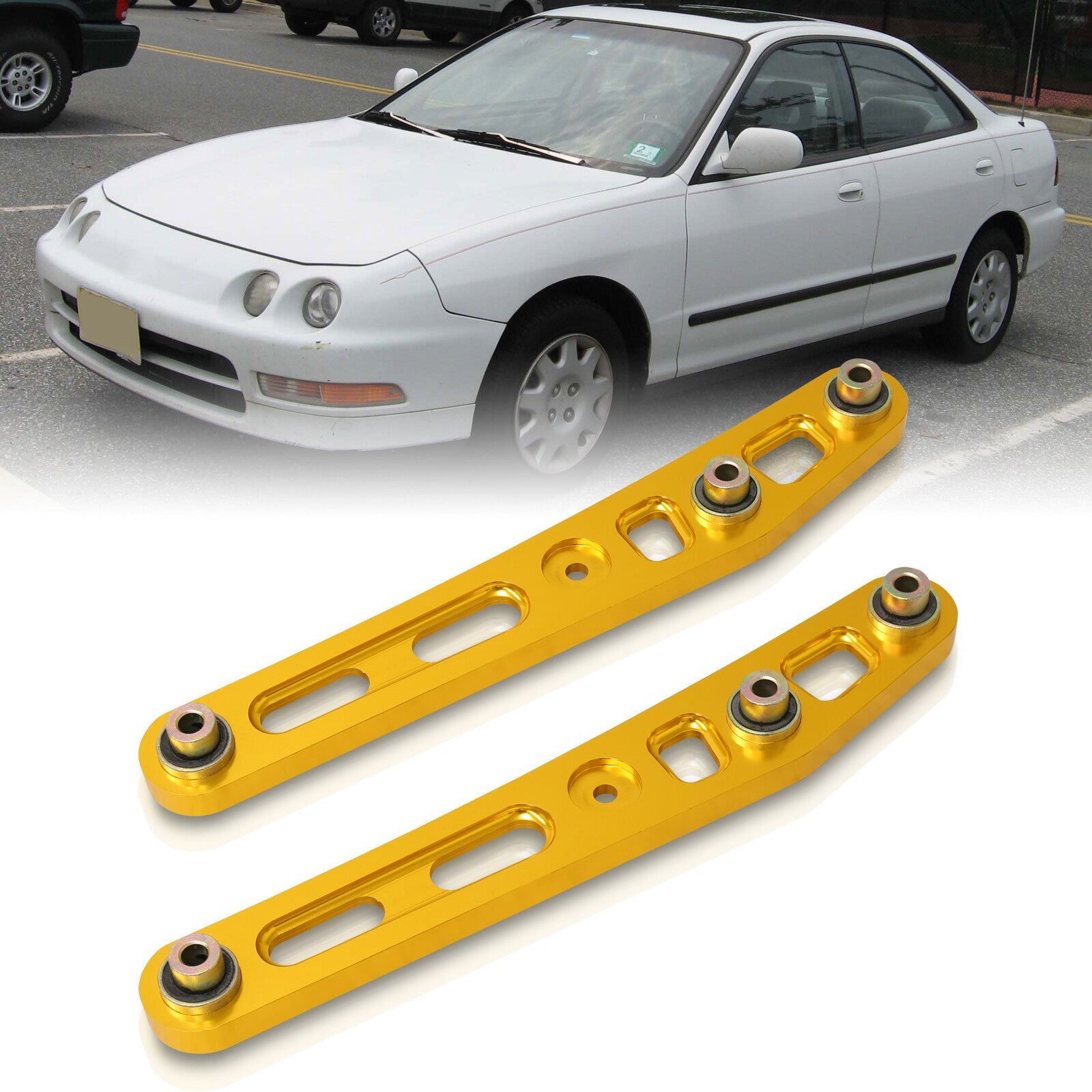 Acura Integra 1994-2001 / Honda Civic 1988-1995 / CRX 1988-1991 / Del Sol 1993-1997 Rear Lower Control Arms Gold - Parts Agent