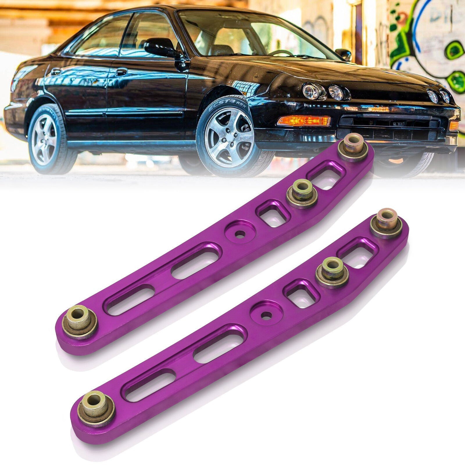 Acura Integra 1994-2001 / Honda Civic 1988-1995 / CRX 1988-1991 / Del Sol 1993-1997 Rear Lower Control Arms Purple - Parts Agent