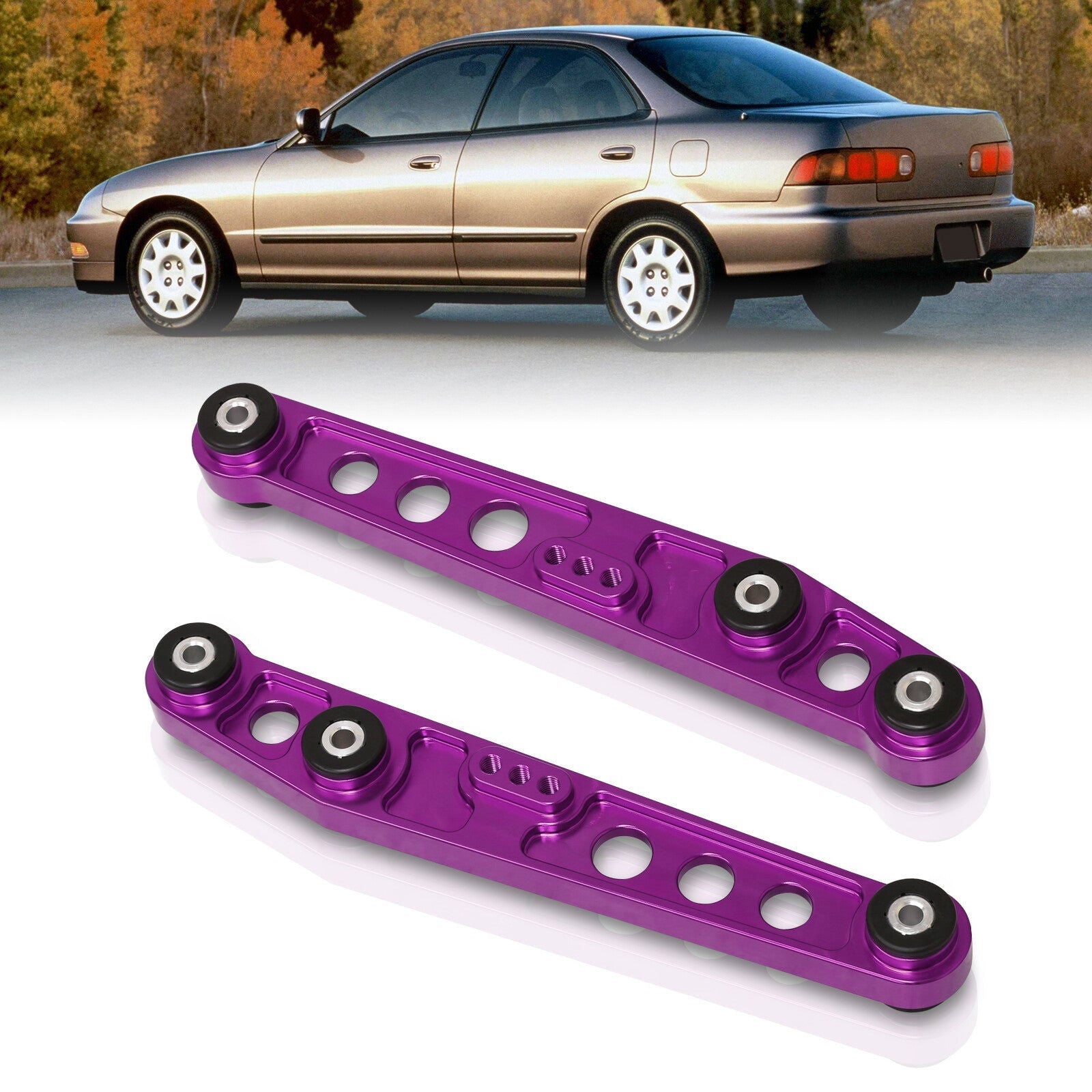 Acura Integra 1994-2001 / Honda Civic 1988-1995 / CRX 1988-1991 / Del Sol 1993-1997 Rear Lower Control Arms Purple - Parts Agent
