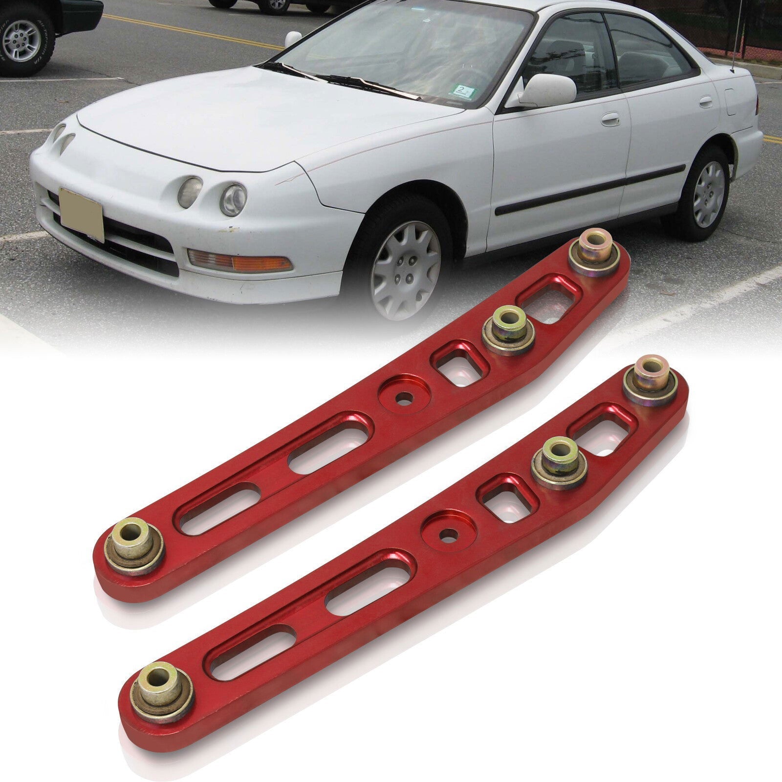 Acura Integra 1994-2001 / Honda Civic 1988-1995 / CRX 1988-1991 / Del Sol 1993-1997 Rear Lower Control Arms Red - Parts Agent