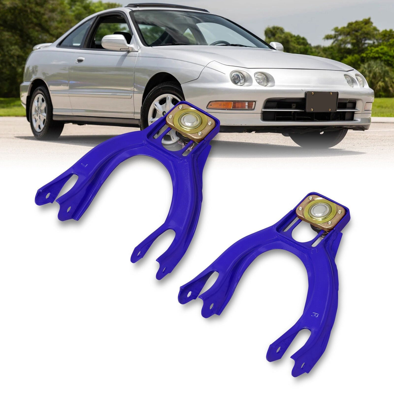 Acura Integra 1994-2001 / Honda Civic 1992-1995 / Del Sol 1993-1997 Front Upper Control Arms Camber Kit Blue - Parts Agent