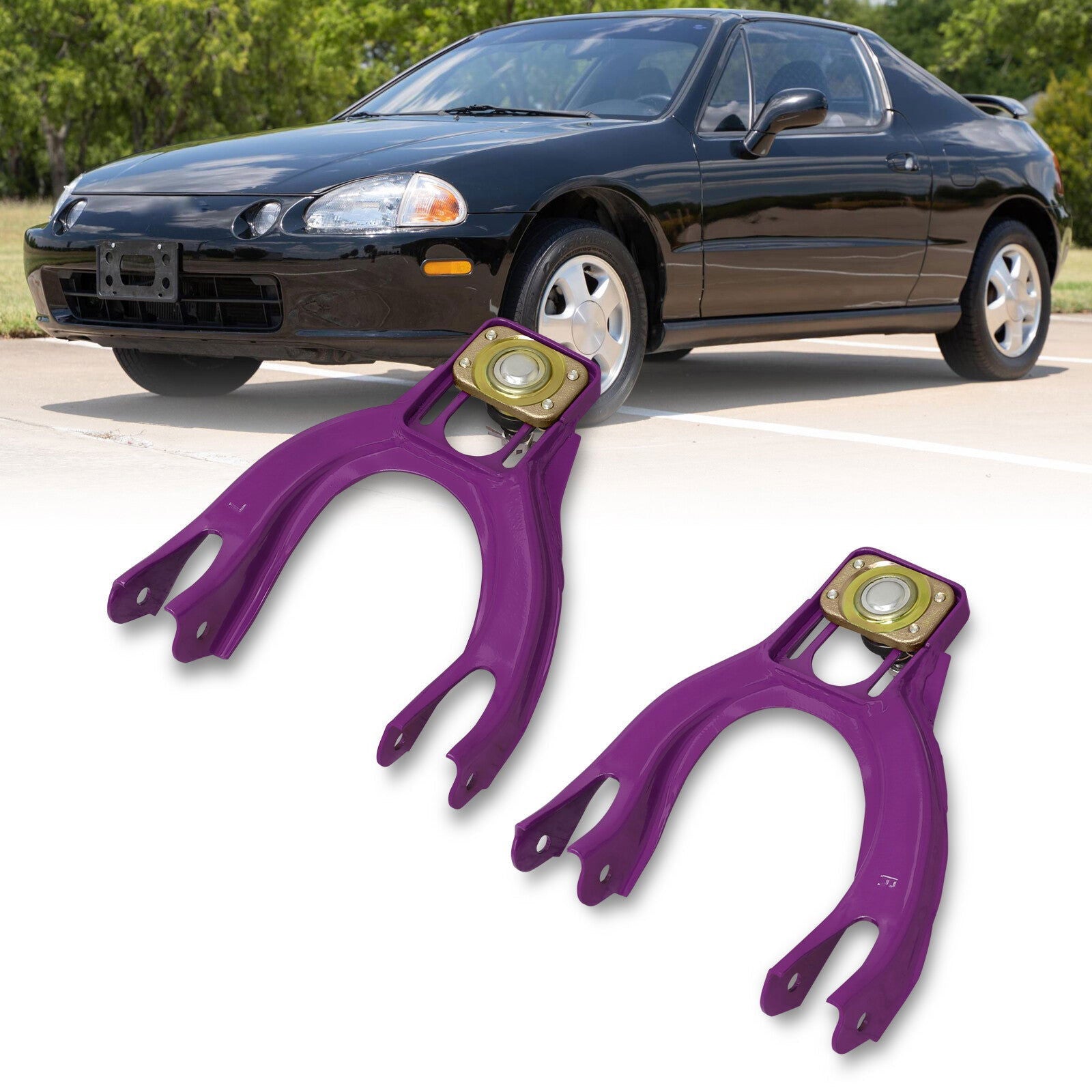Acura Integra 1994-2001 / Honda Civic 1992-1995 / Del Sol 1993-1997 Front Upper Control Arms Camber Kit Purple - Parts Agent