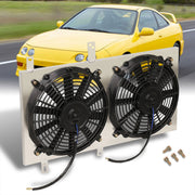 Acura Integra 1994-2001 M/T Aluminum Radiator Dual Fan Shroud - Parts Agent