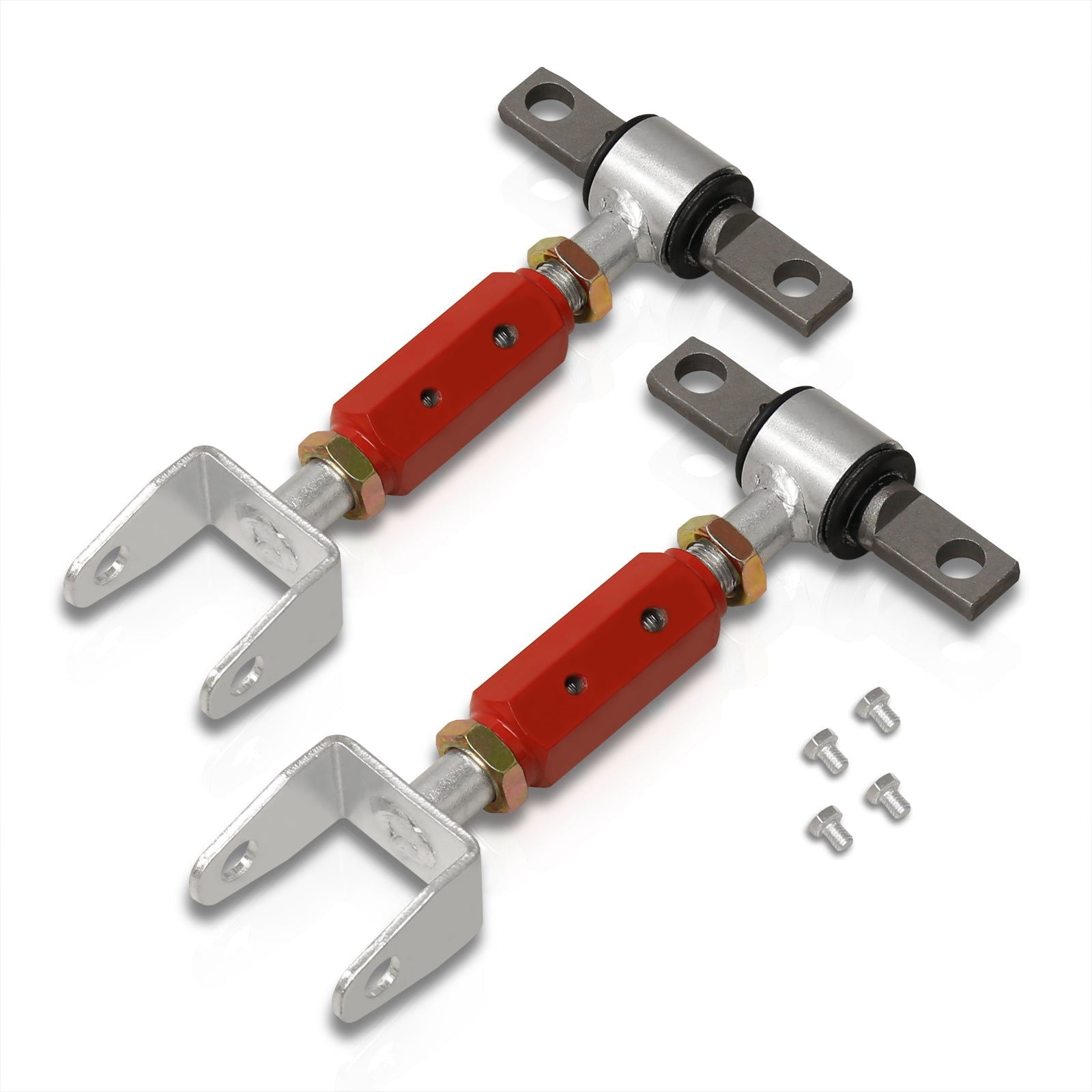 Acura RSX 2002-2006 / Honda Civic 2001-2005 / Civic Si 2002-2005 Rear Control Arms Camber Kit Red - Parts Agent