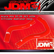 Acura RSX K20A 2002-2006 Silicone Radiator Hoses Red - Parts Agent