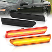 Acura TL 2004-2008 4 Piece Front Amber & Rear Red LED Side Marker Lights Smoke Len (Not Compatible On Type-S Models) - Parts Agent
