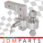 Adjustable Aluminum Tow Hitch Dual Ball 2 5/16
