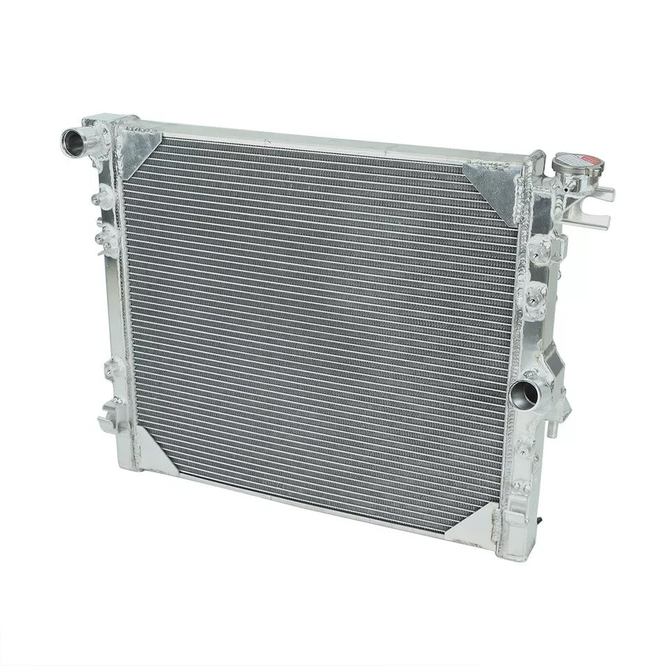 Aluminum 3 Row Core Radiator For 2007-2018 Jeep Wrangler JK 3.6L 3.8L V6 Engine - Parts Agent