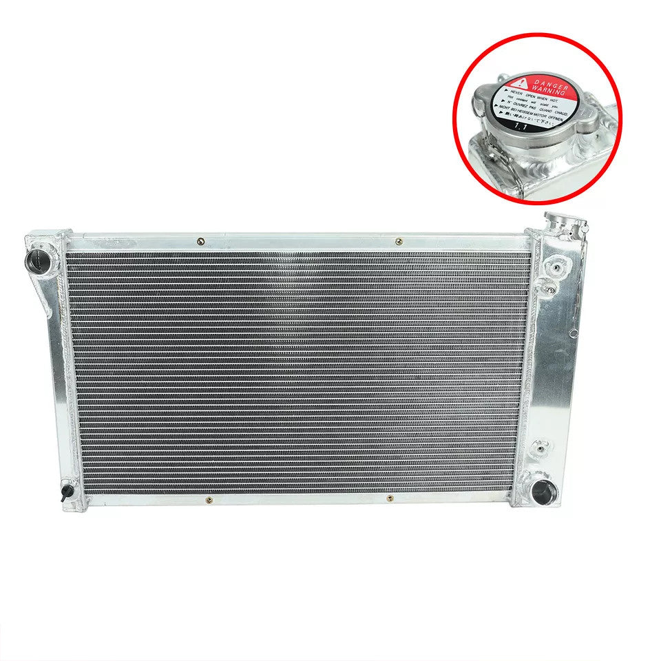 Aluminum Cooling Radiator 3 Row For 1967-1972 Chevy GMC C/K Series Pickup Truck - Parts Agent