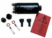 Aluminum External Fuel Pump Dual Surge Tank For AEM Bosch 044 380LPH 2L E85 USA - Parts Agent