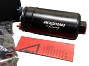 Aluminum External Fuel Pump Dual Surge Tank For AEM Bosch 044 380LPH 2L E85 USA - Parts Agent