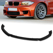 BMW 1 Series E81 E82 E88 2004-2013 3-Piece Style Front Bumper Lip Gloss Black - Parts Agent