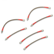 BMW 3 Series E30 1984-1991 Stainless Steel Braided Oil Brake Lines Silver - Parts Agent