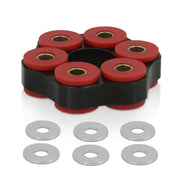 BMW 3 Series E30 E36 E46 Non-M Manual Transmission Drive Shaft Flex Disc Black with Red Polyurethane Bushing (LK=78mm/12mm) - Parts Agent