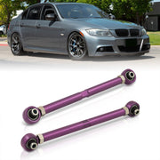 BMW 3 Series E90 E92 E93 RWD 2006-2011 / 1 Series E82 E88 RWD 2008-2013 Rear Control Toe Arms Kit Purple (Will Not Fit M3 & 1M Models) - Parts Agent