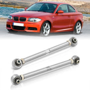 BMW 3 Series E90 E92 E93 RWD 2006-2011 / 1 Series E82 E88 RWD 2008-2013 Rear Control Toe Arms Kit Silver (Will Not Fit M3 & 1M Models) - Parts Agent