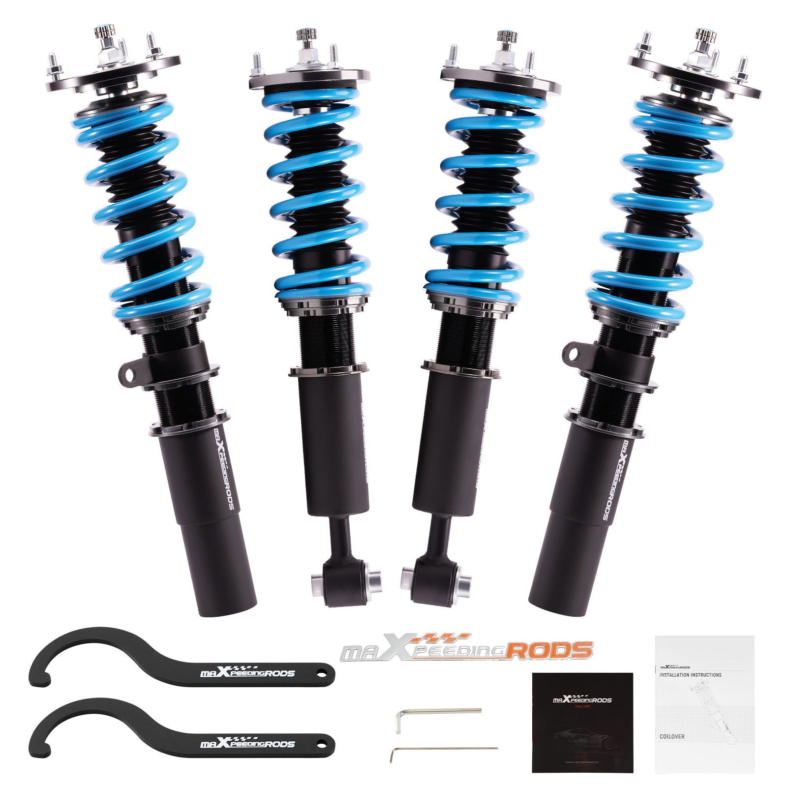 BMW 5 Series E60 AWD Xi 2004-2010 24 Click Damper Coilovers Suspension Lowering Kit - Parts Agent