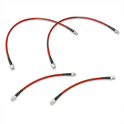 BMW 5 Series E60 E63 E64 2004-2010 Stainless Steel Braided Oil Brake Lines Red - Parts Agent