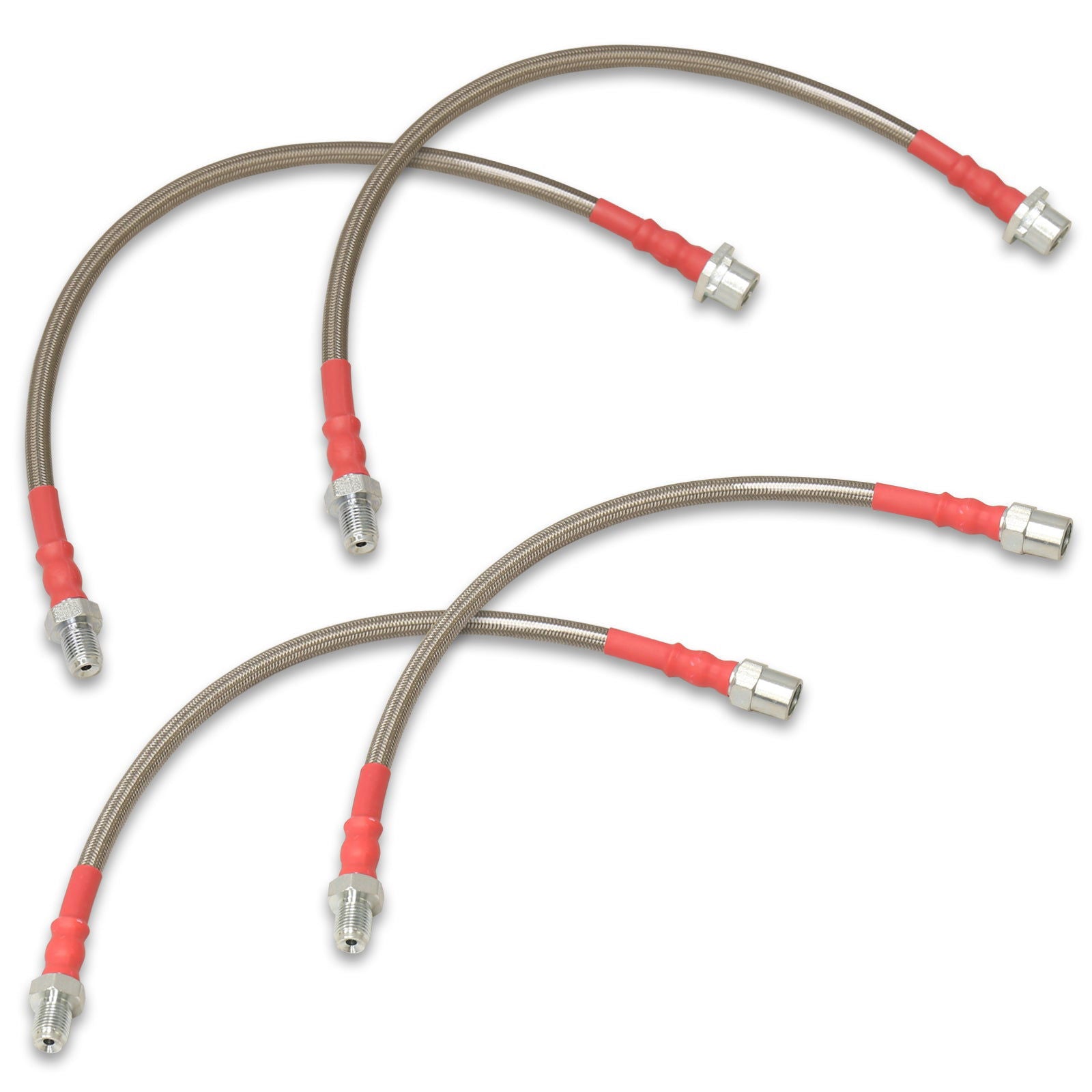 BMW 7-Series E38 1995-2001 Stainless Steel Braided Oil Brake Lines Silver - Parts Agent