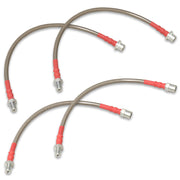 BMW 7-Series E38 1995-2001 Stainless Steel Braided Oil Brake Lines Silver - Parts Agent