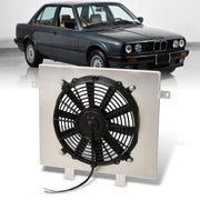 BMW E30 1987-1991 M/T Aluminum Radiator Single Fan Shroud - Parts Agent