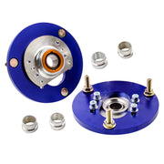 BMW E46 320i 323i 328Ci 330xi M3 Coilover Pillowball Front Camber Plate Blue - Parts Agent