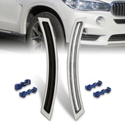 BMW X5 F15 2014-2018 / X5 M 2015-2018 Front Bumper White LED Side Marker Reflector Lights Smoke Len - Parts Agent
