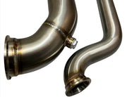 B Series Tear Drop Hood Exit Up Pipe Dump Tube for Top Mount Turbo Manifold USA - Parts Agent