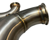 B Series Tear Drop Hood Exit Up Pipe Dump Tube for Top Mount Turbo Manifold USA - Parts Agent