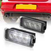 Bentley / Porsche / Seat / Skoda / Volkswagen White SMD LED License Plate Lights Clear Len - Parts Agent