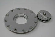 Billet Aluminum Universal Fuel Cell Gas Tank Filler Cap Twist Filler Plate Cover - Parts Agent