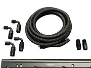 Billet LS Feed Return Fuel Rail Kit GM LS3 V8 OE Intake Manifold Direct Fit AN6 - Parts Agent