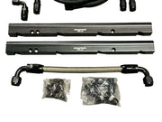 Billet LS Feed Return Fuel Rail Kit GM LS3 V8 OE Intake Manifold Direct Fit AN6 - Parts Agent