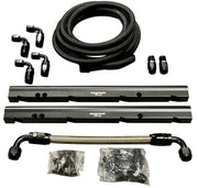 Billet LS Feed Return Fuel Rail Kit GM LS3 V8 OE Intake Manifold Direct Fit AN6 - Parts Agent