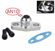Billet Turbo Oil Drain Return Adapter Flange with Gasket 10AN Garret T3 T4 GT40 GT28 GT30 GT35 - Parts Agent