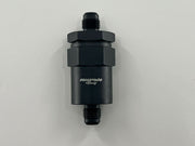 Billet Universal K Swap AN6 30 Micron Black Aluminum Inline Fuel Filter E85 USA - Parts Agent