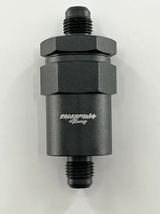 Billet Universal K Swap AN6 30 Micron Black Aluminum Inline Fuel Filter E85 USA - Parts Agent