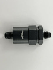 Billet Universal K Swap AN6 30 Micron Black Aluminum Inline Fuel Filter E85 USA - Parts Agent