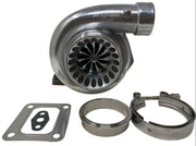 Billet Wheel Dual Ball Bearing Turbo GT35 GTX3582R T3 82 A/R Vband Clamp 4 Bolt - Parts Agent