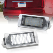 Buick / Chevrolet / Cadillac / GMC / Opel / Pontiac White SMD LED License Plate Lights Clear Len - Parts Agent