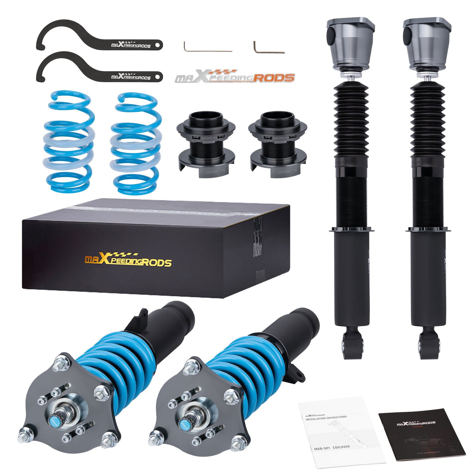 COT6 Coilover Damper Kit Honda Civic Hatchback 2016+ (52mm) lowering kit - Parts Agent